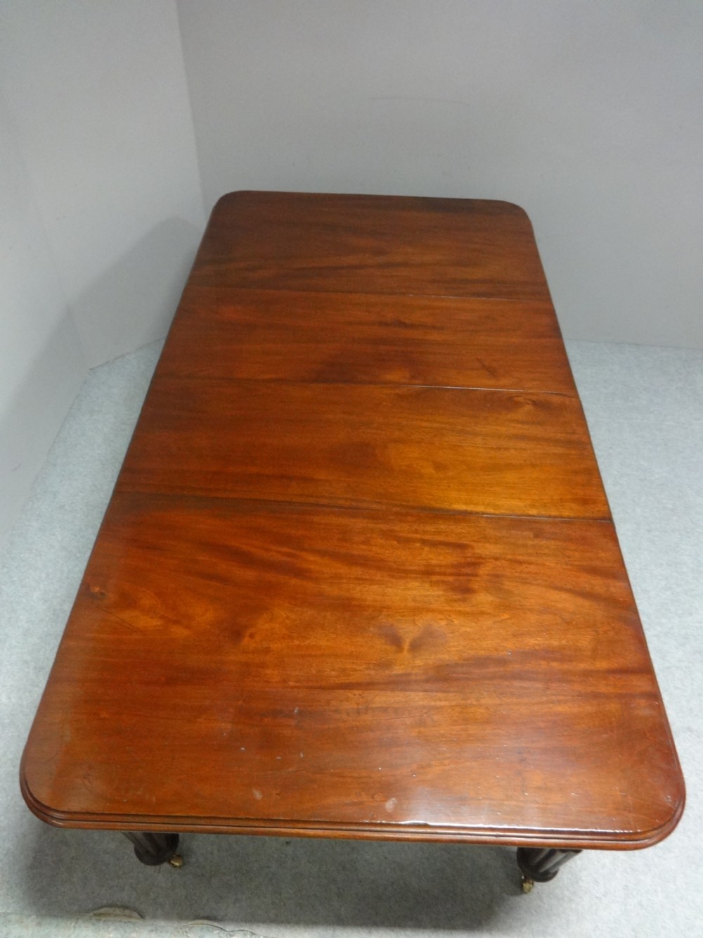 Two Leaf Victorian Mahogany Wind Out Dining Table View VI