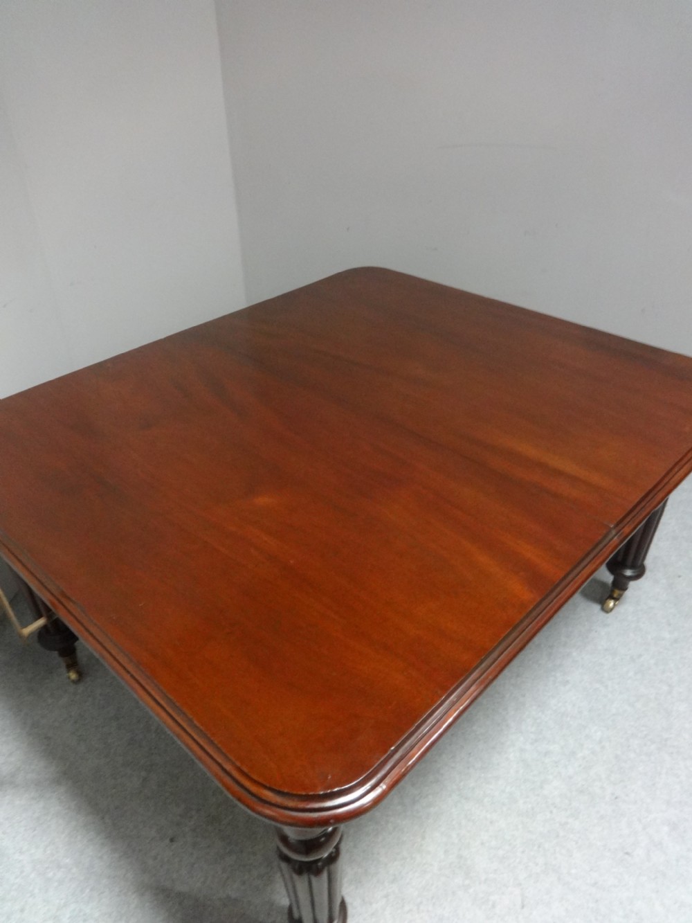Two Leaf Victorian Mahogany Wind Out Dining Table View XIV