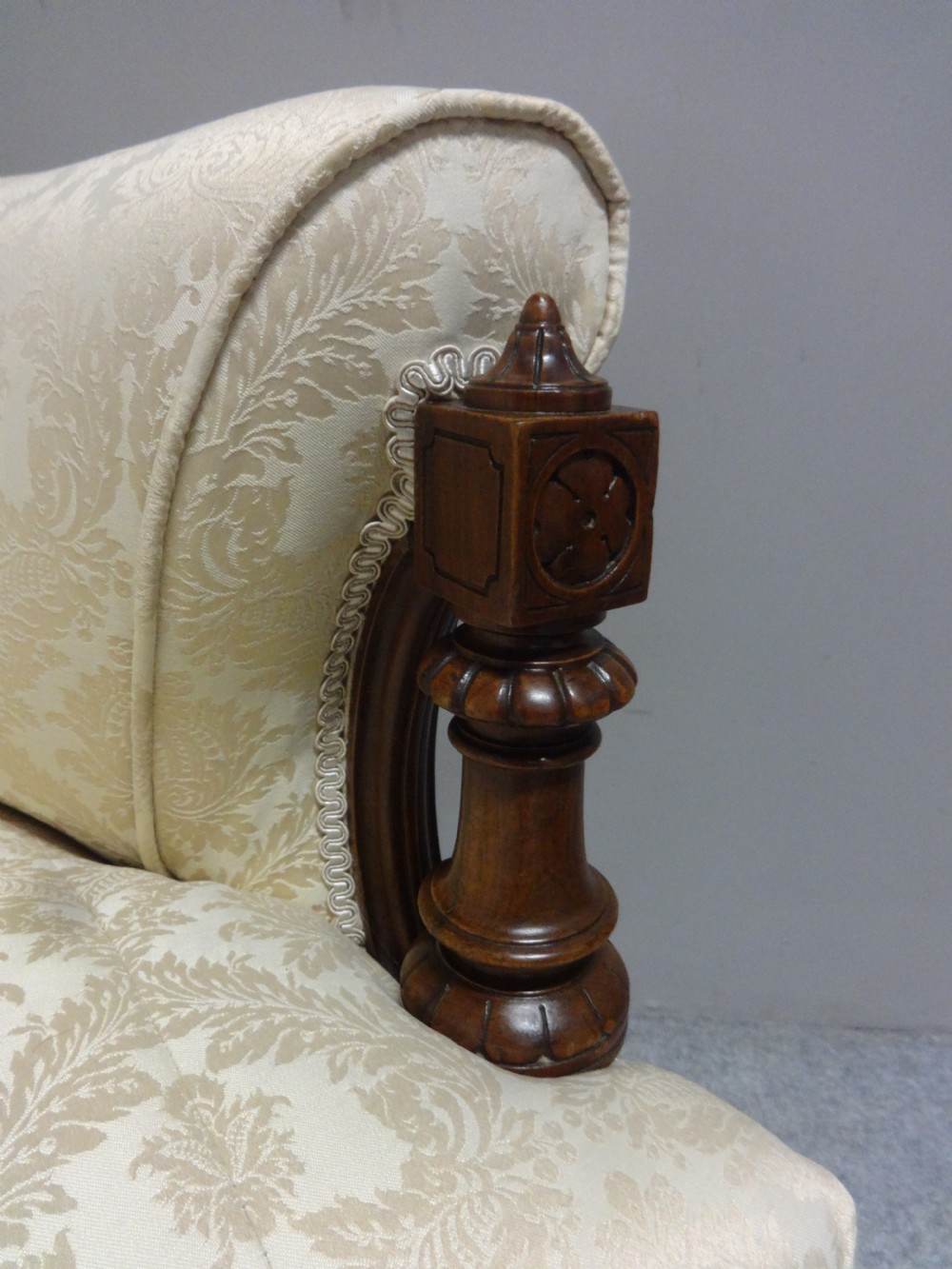 Wonderful Victorian Walnut Couch View III