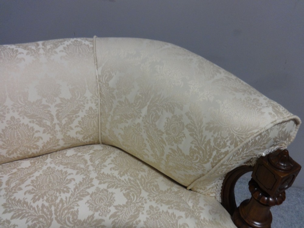 Wonderful Victorian Walnut Couch View V