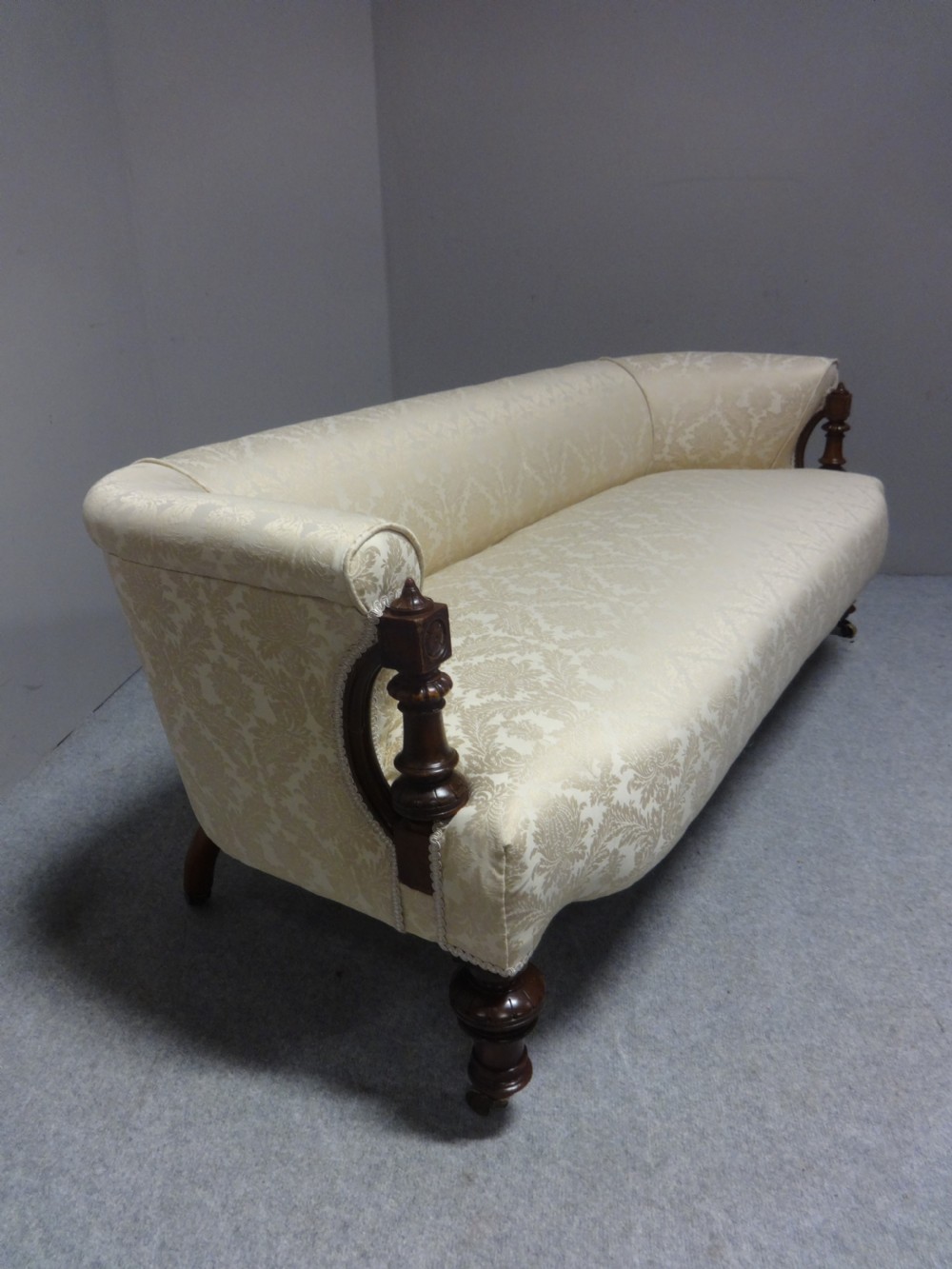 Wonderful Victorian Walnut Couch View VII