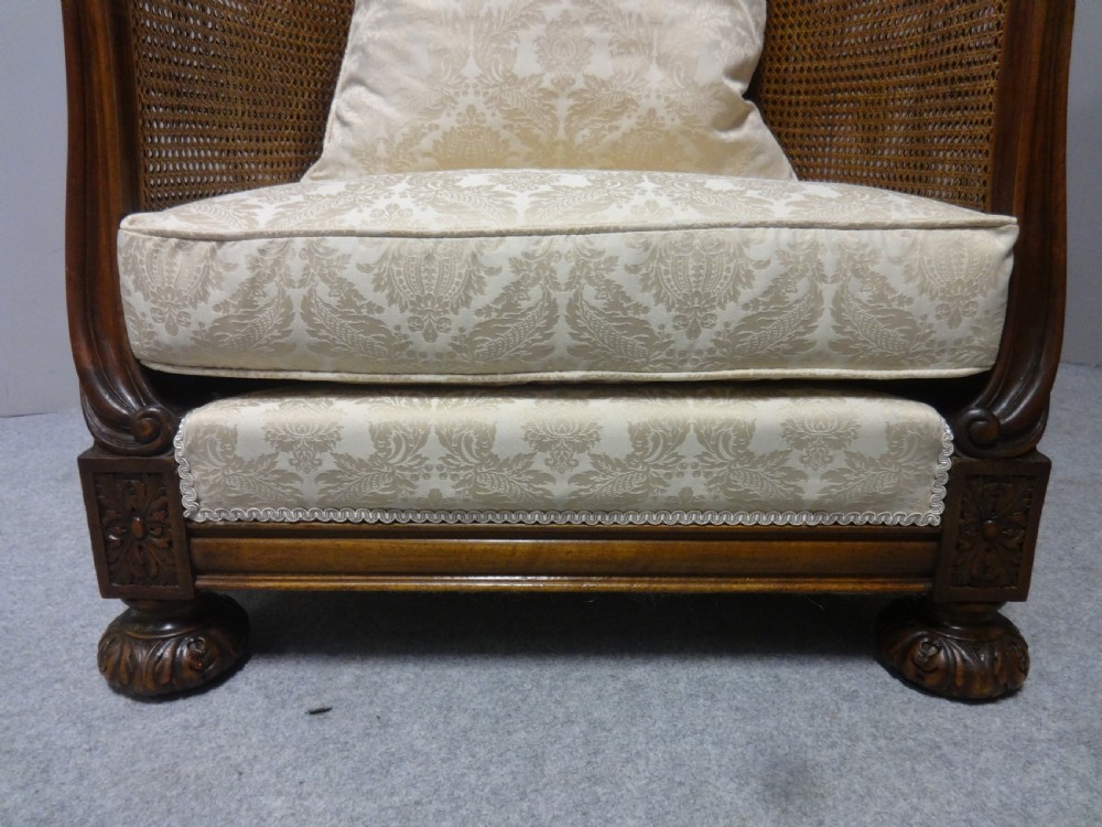 Outstanding Pair Bergere Easy Chairs View IX
