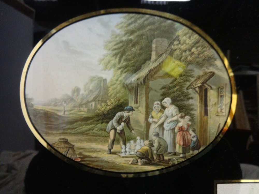 Good Regency Coloured Etching View II