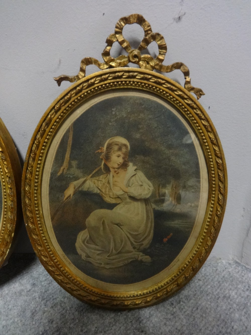 Excellent Pair Regency Coloured Etchings View IX