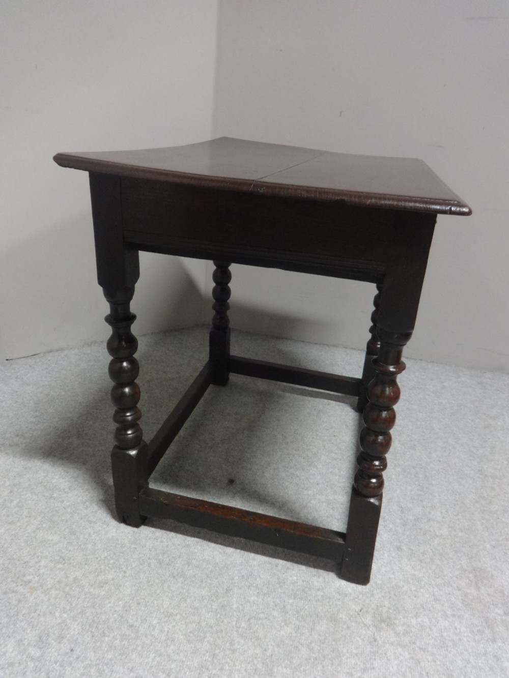 C18th Period Oak  Side table View V