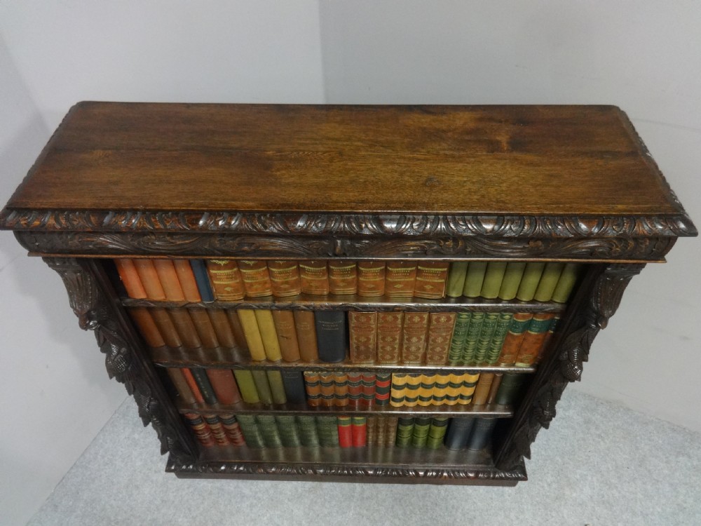 Very Good Oak Green Man Bookcase View VI