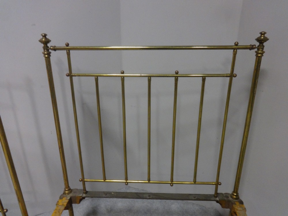 Super Pair Single Brass Beds by Heals View IX