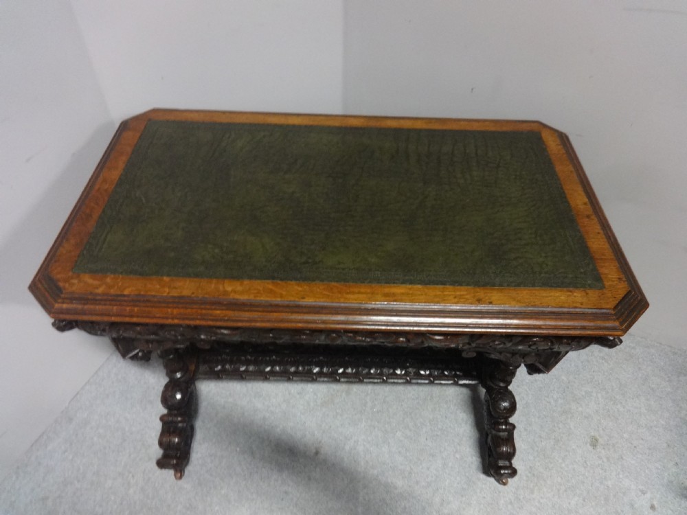 Carved Oak Desk View IV