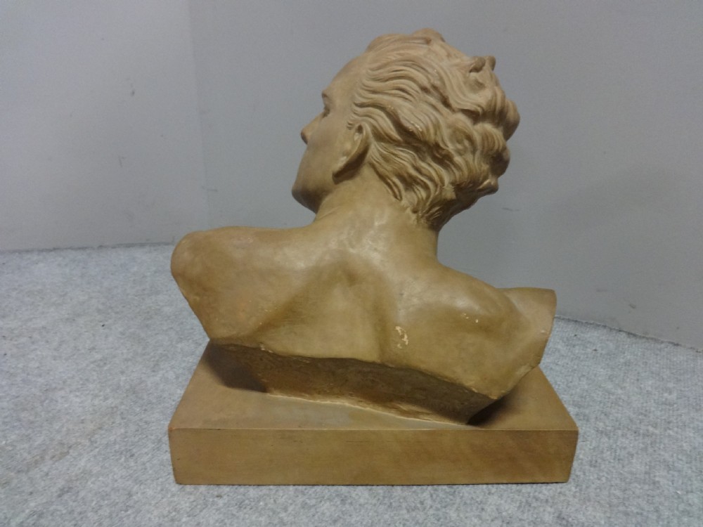 Signed French Terracotta Bust View III