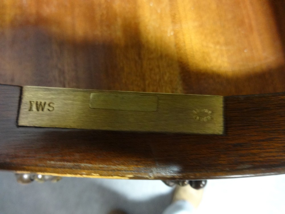 Outstanding Burr Walnut Serpentine Desk View XI