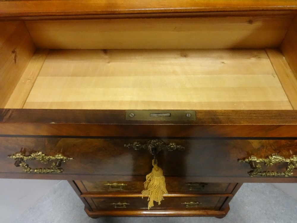 Superb Burr Walnut Tall Chest of Drawers View V