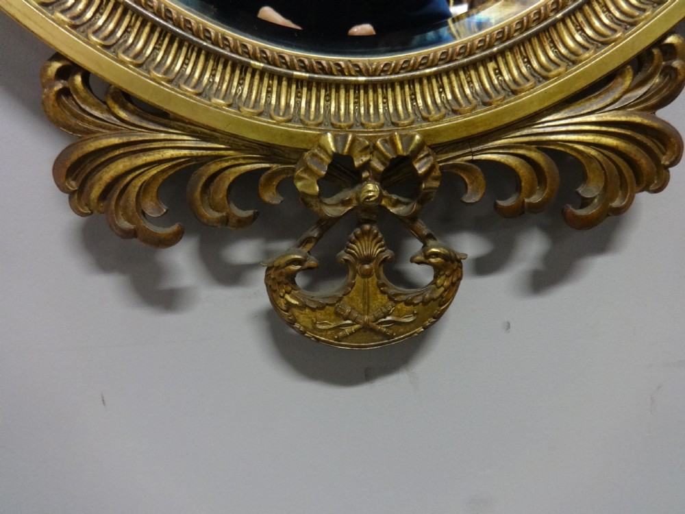 Outstanding Early English Victorian Oval Mirror View III