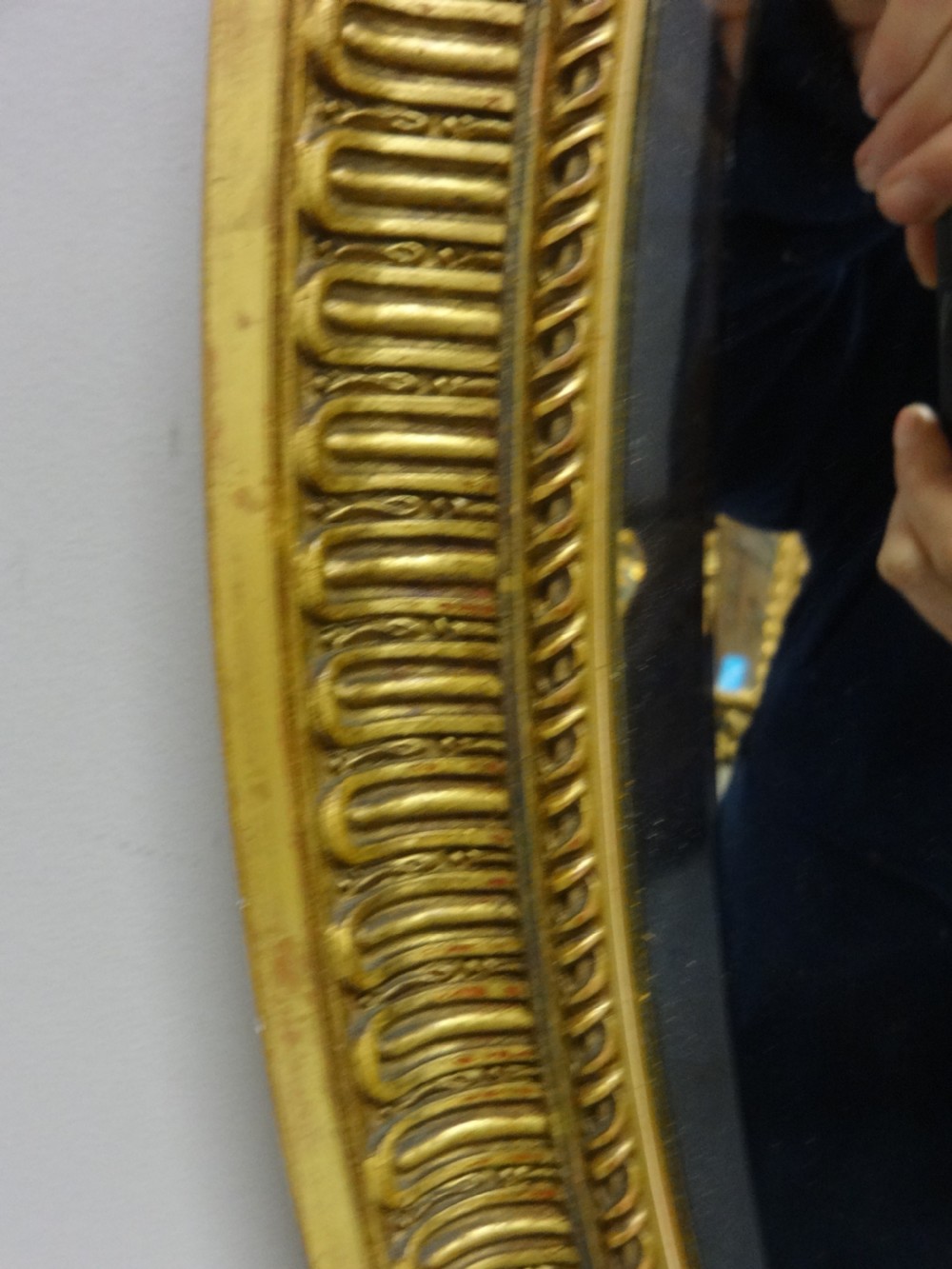 Outstanding Early English Victorian Oval Mirror View VI
