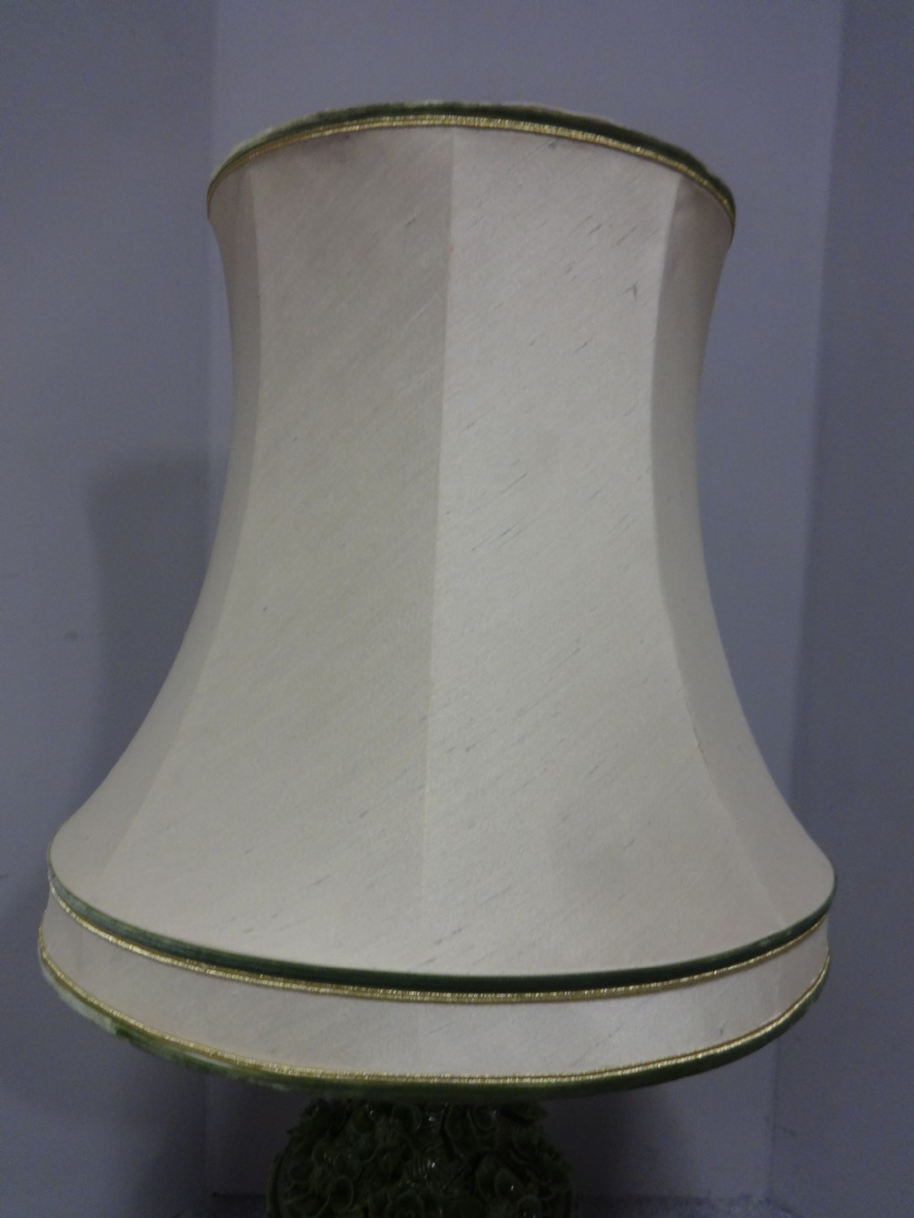 Striking Italian Porcelain Table Lamp View II