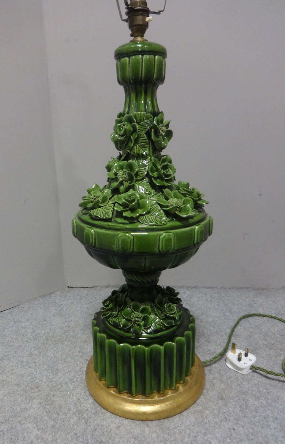 Striking Italian Porcelain Table Lamp View III