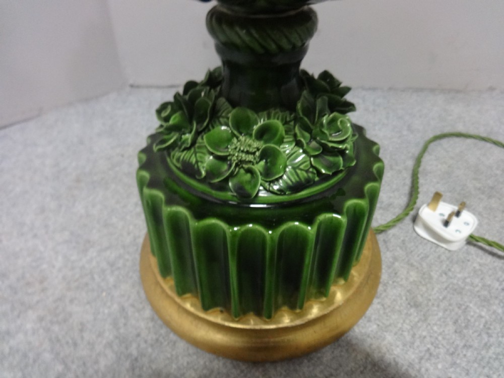 Striking Italian Porcelain Table Lamp View IV