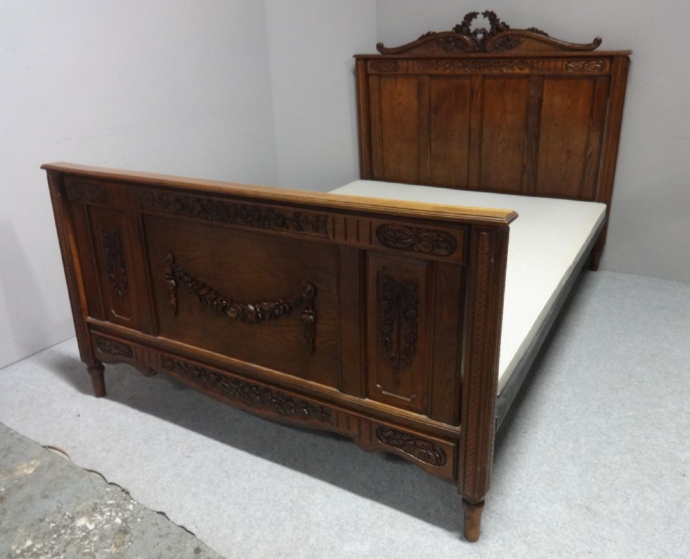 King Size French Oak Bed