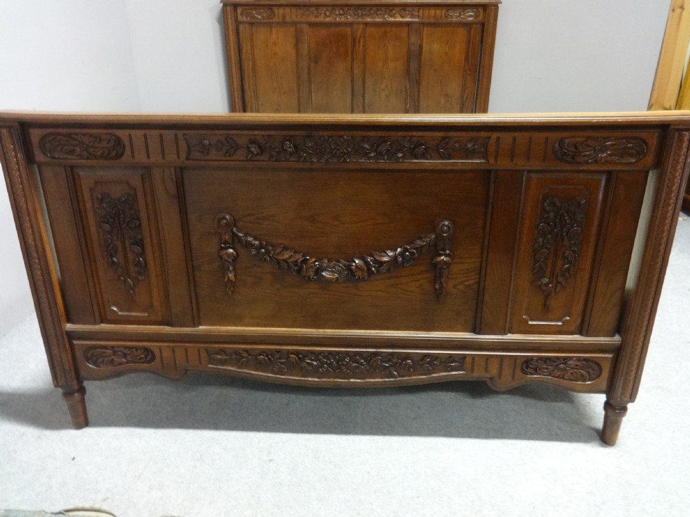 King Size French Oak Bed View II