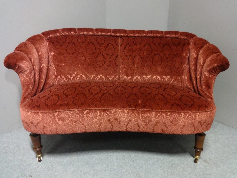 Superb Walnut Two Seater Sofa