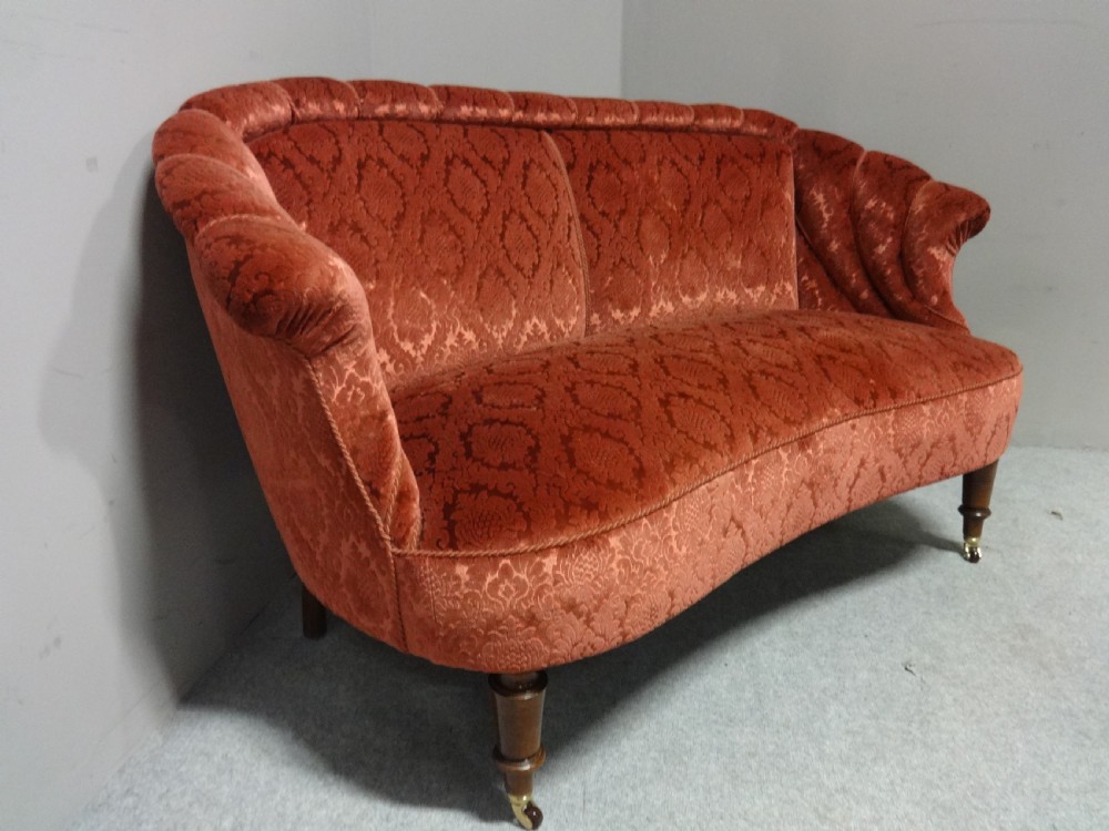 Superb Walnut Two Seater Sofa View III
