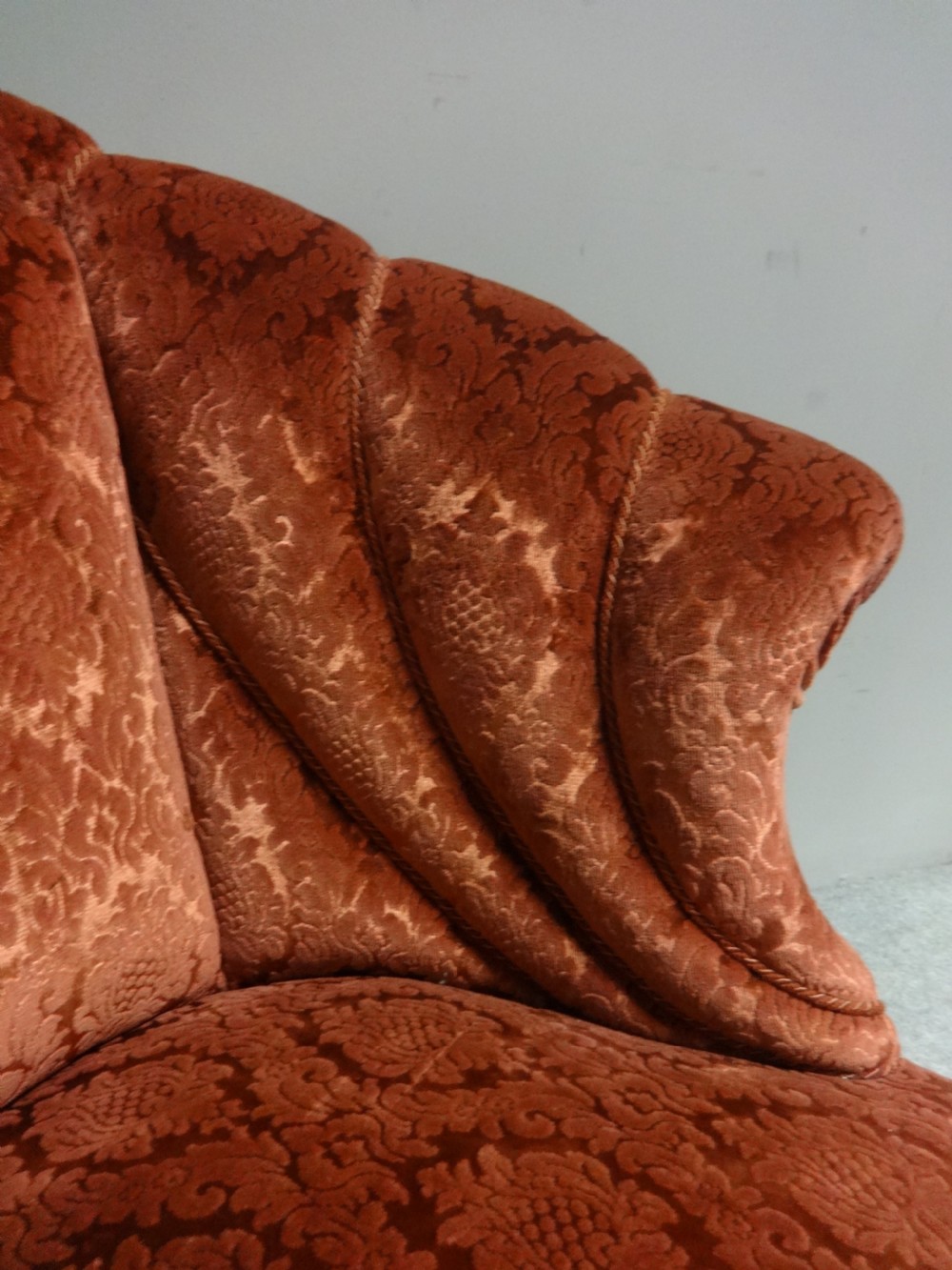 Superb Walnut Two Seater Sofa View IV