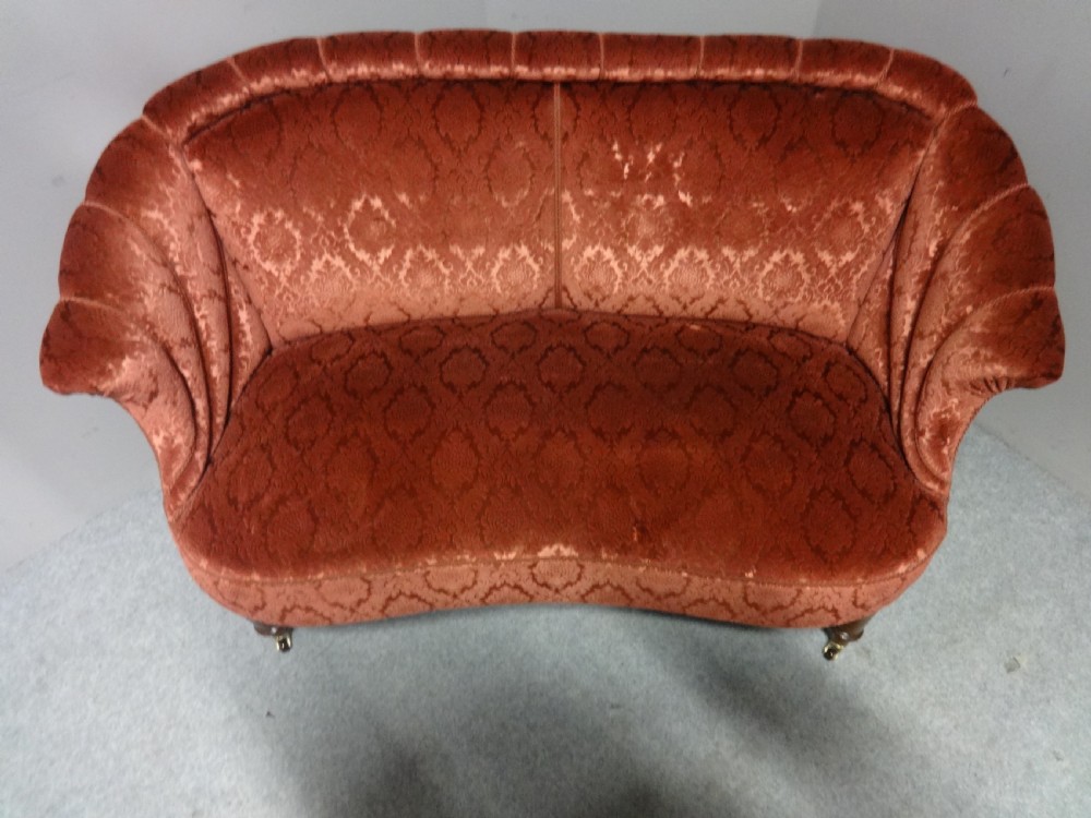 Superb Walnut Two Seater Sofa View VI