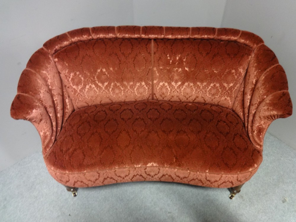 Superb Walnut Two Seater Sofa View VII