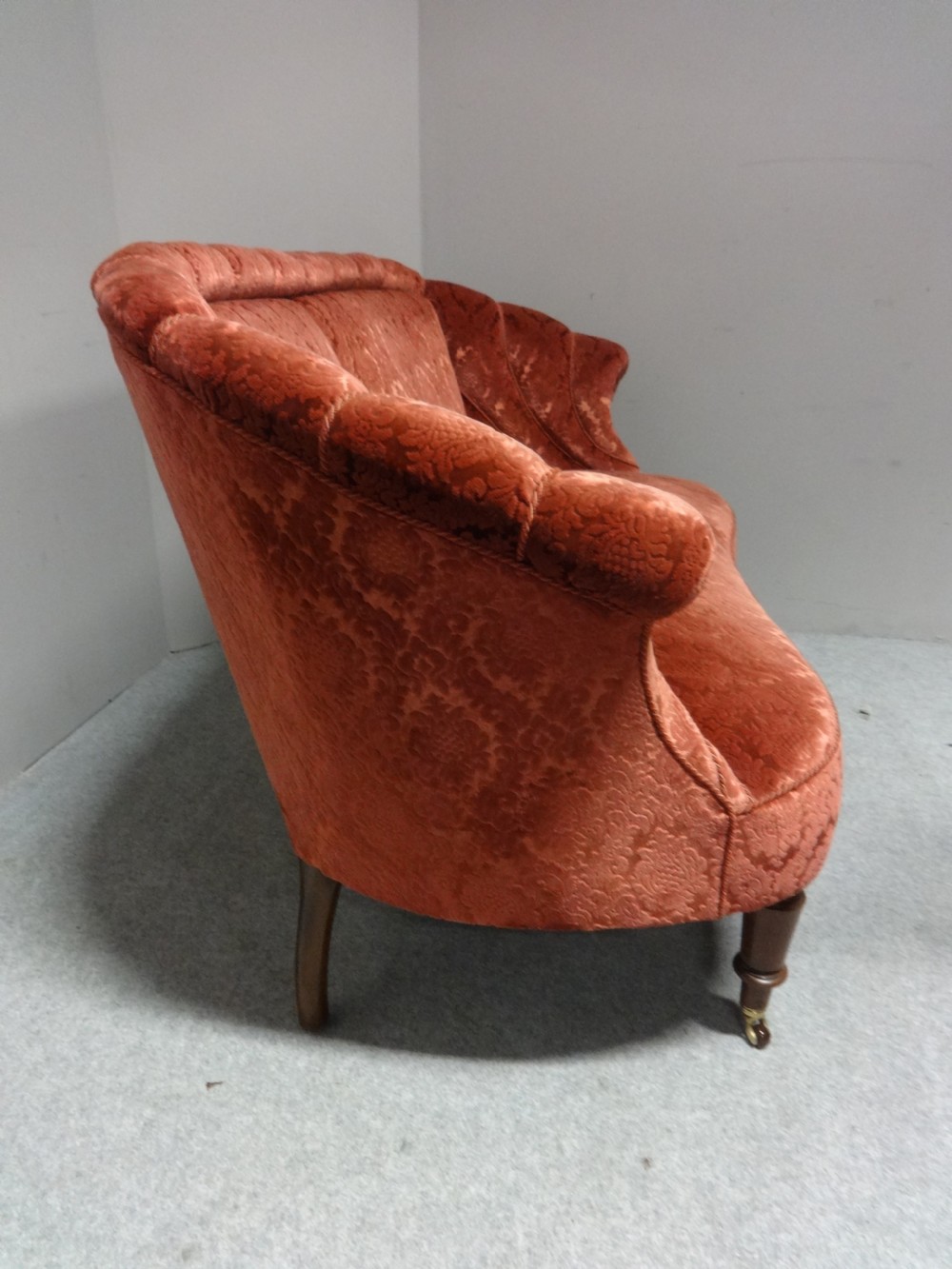 Superb Walnut Two Seater Sofa View IX