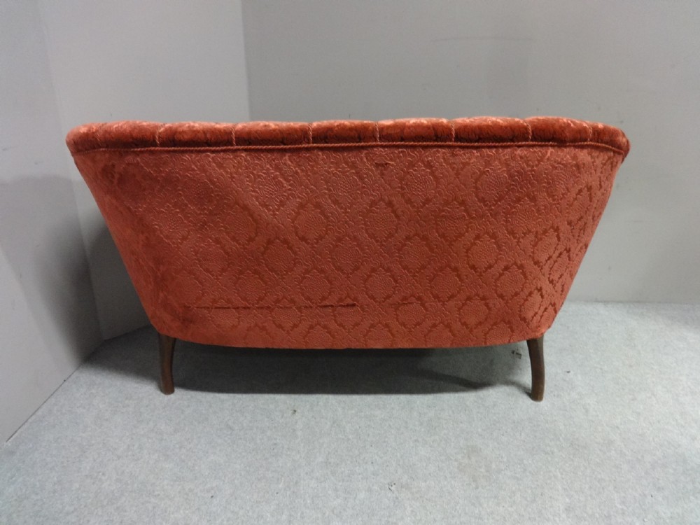 Superb Walnut Two Seater Sofa View X