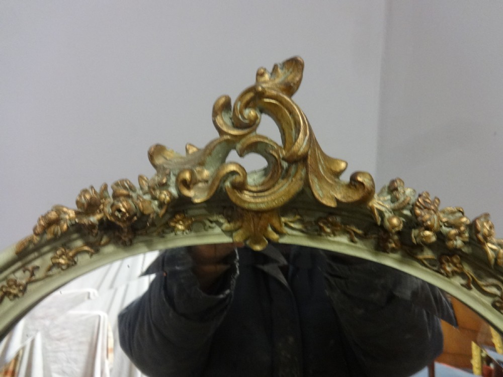 Very Pretty French Parcel Gilt and Painted Dressing Table View VII