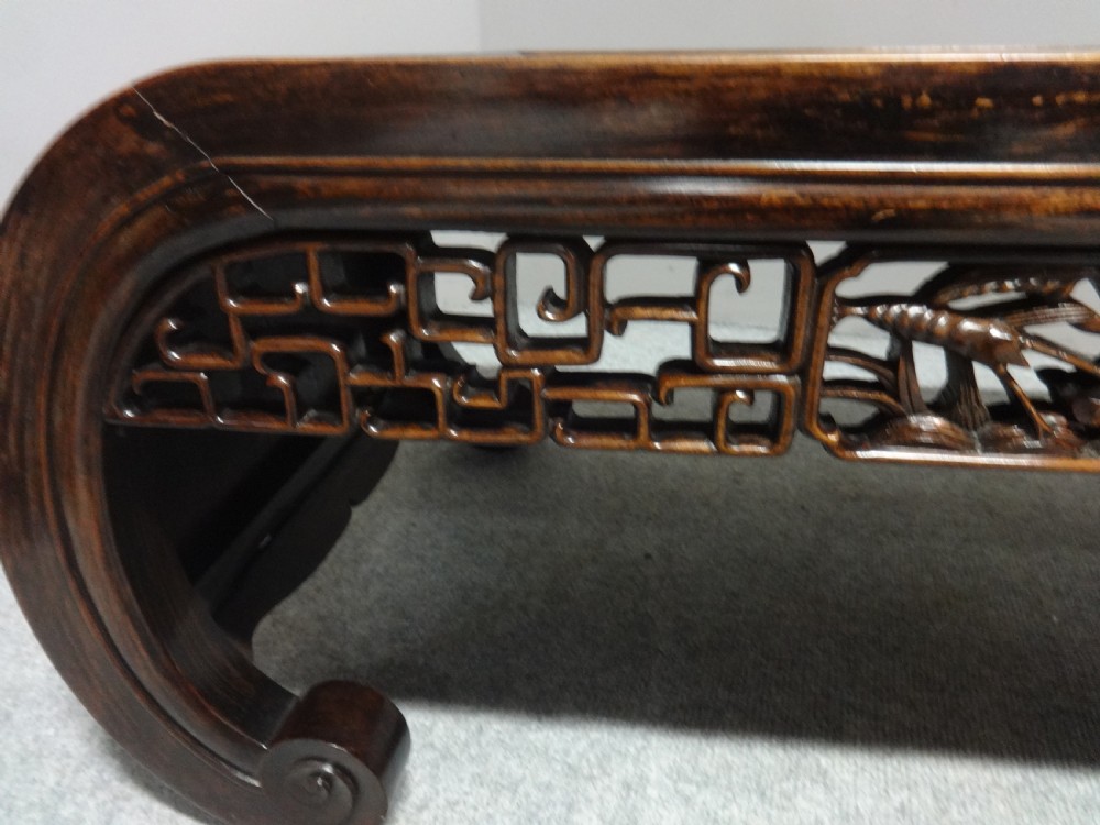 Fabulous Padauk Wood Chinese Opium Table View VI