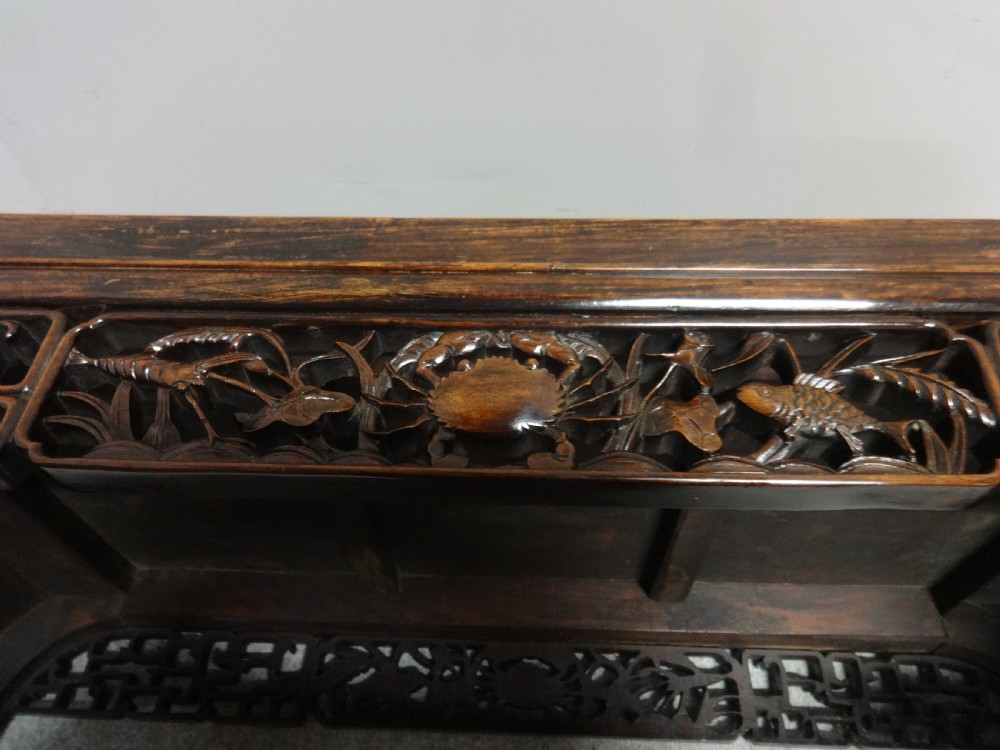 Fabulous Padauk Wood Chinese Opium Table View VIII