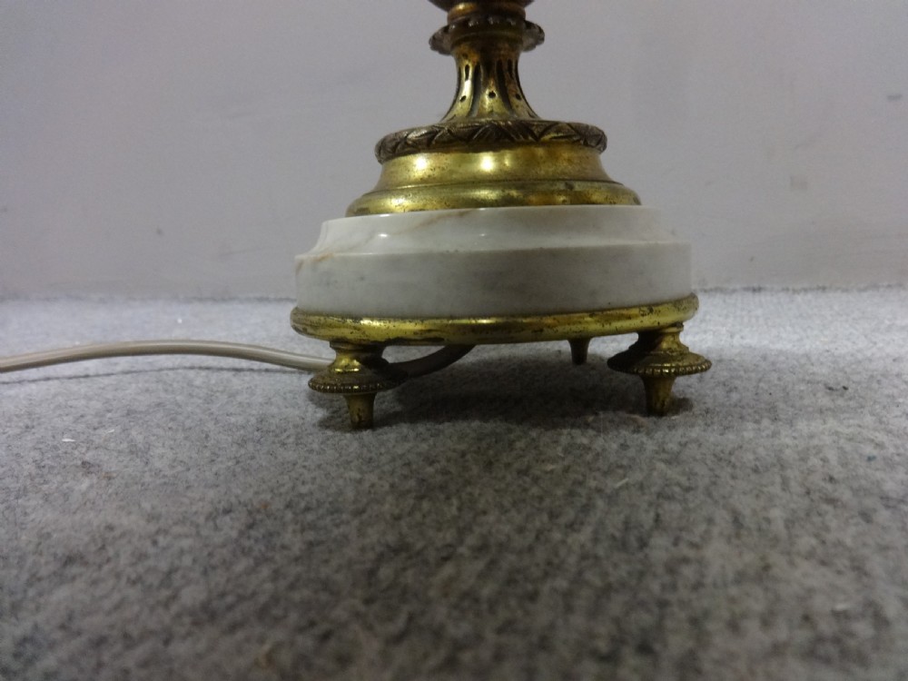 Top Quality Pair French Marble Table Lamps View V