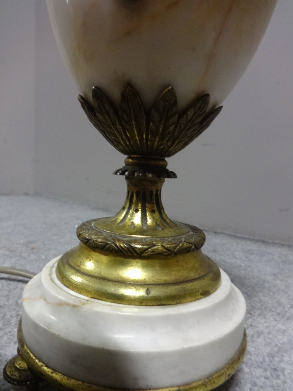 Top Quality Pair French Marble Table Lamps View VI