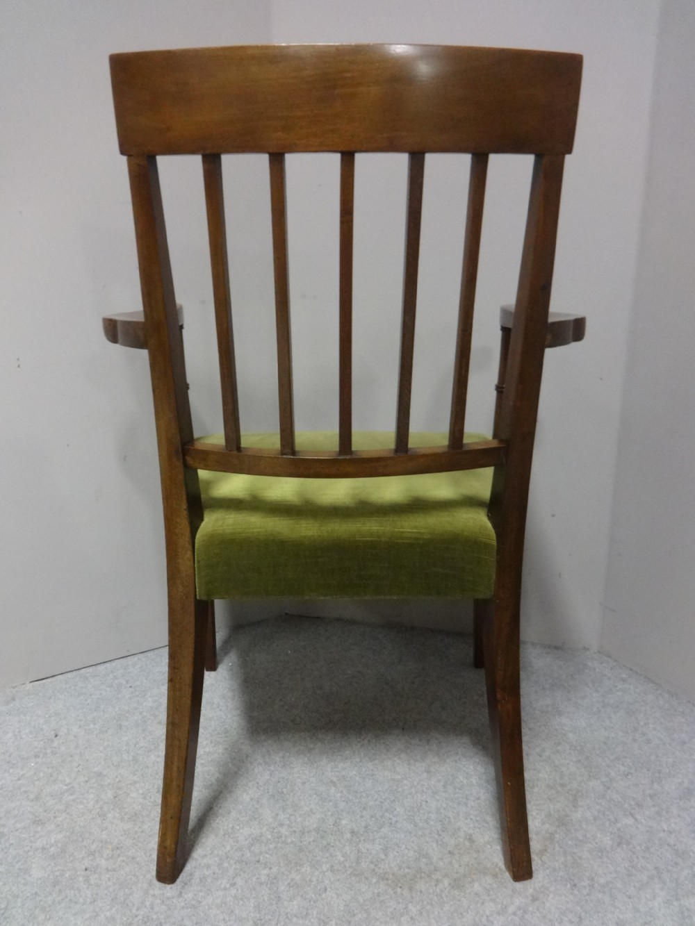 Good Set 8 Georgian Inlaid Dining Chairs View XIII