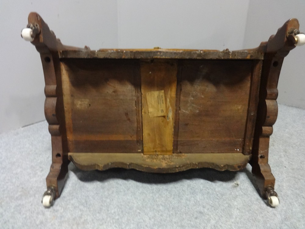 Superb Victorian Burr Walnut  Inlaid Canterbury View V