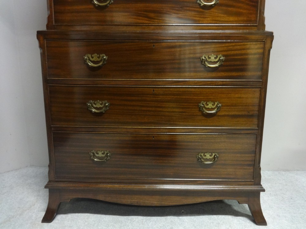 Top Quality Mahogany Chest on Chest of Drawers View II