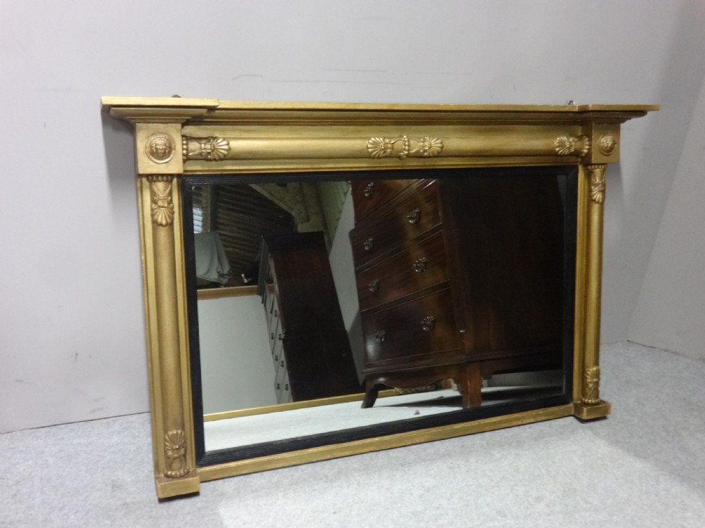 English Regency Gilt Overmantle Mirror View IV