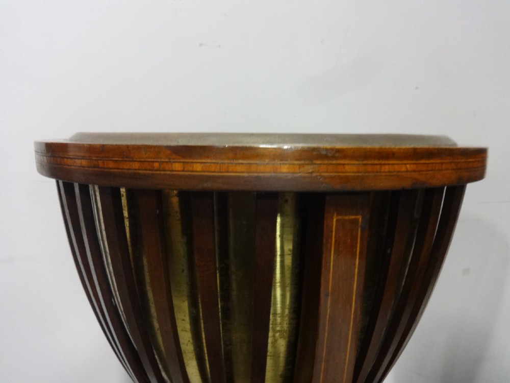 Good Pair Inlaid Mahogany Jardinere Planters View V