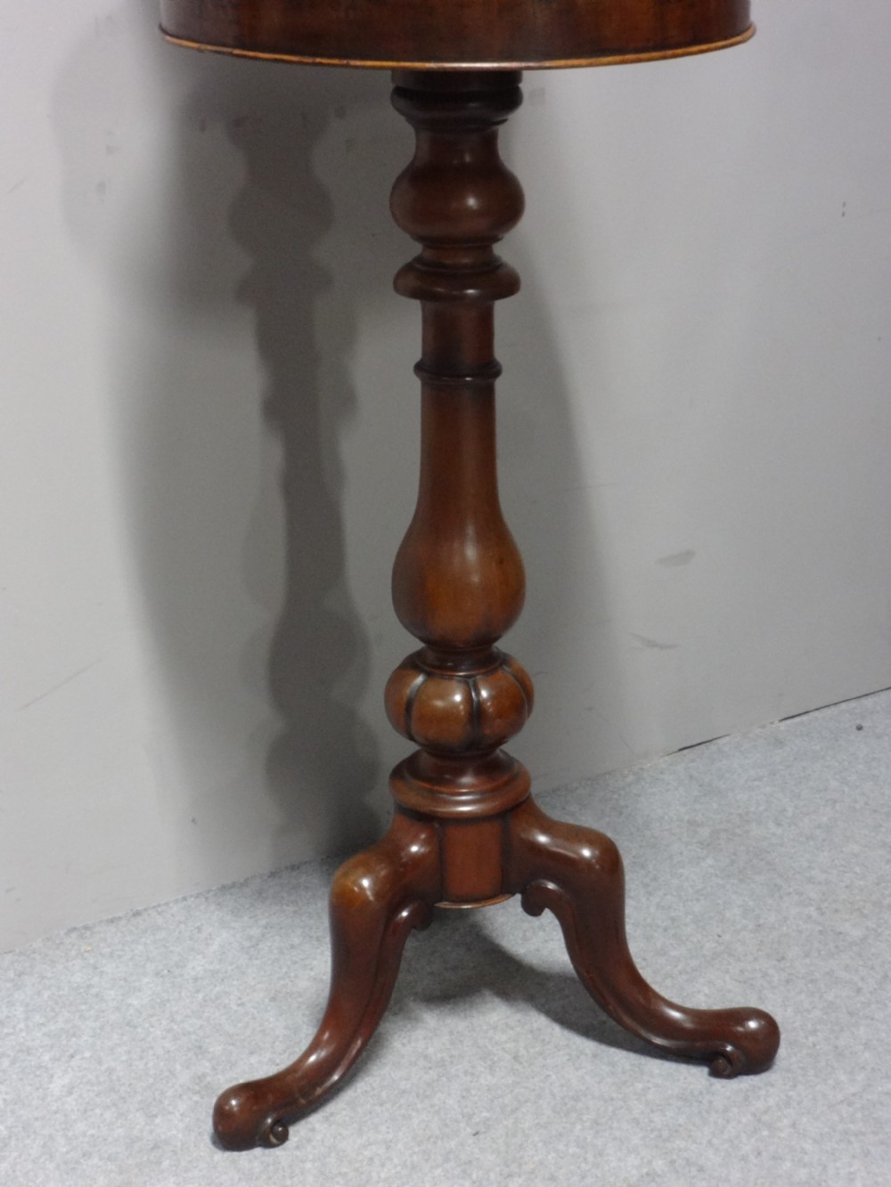 Victorian Mahogany Barbers Shaving Stand View II