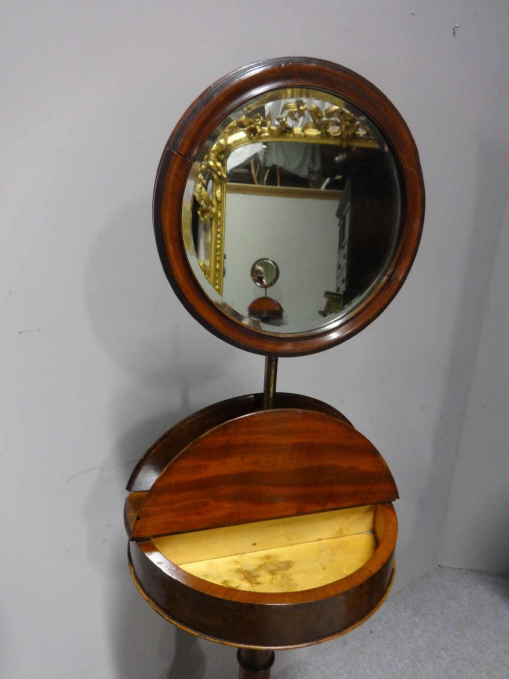 Victorian Mahogany Barbers Shaving Stand View V