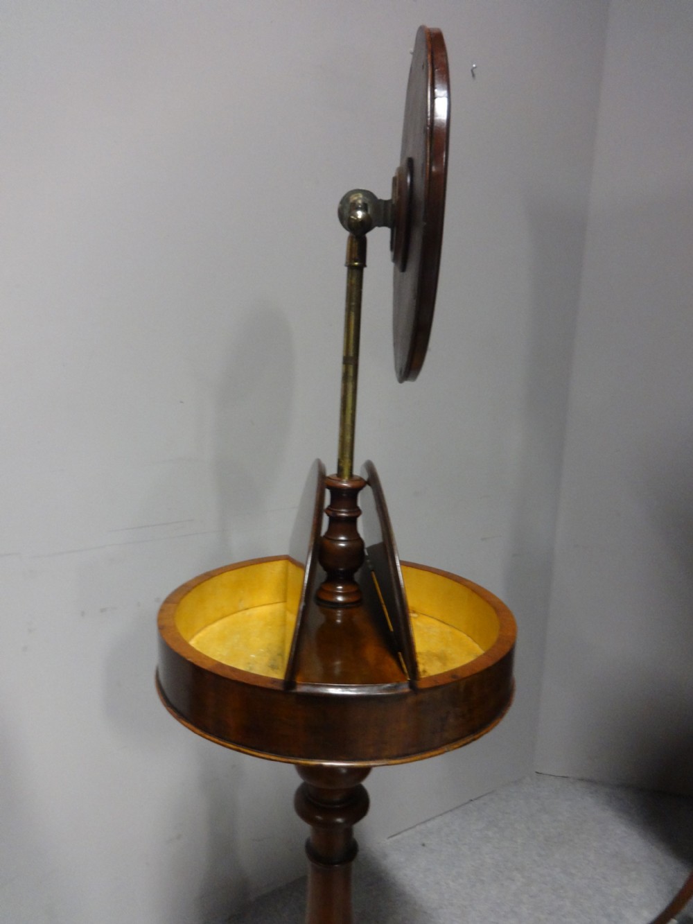 Victorian Mahogany Barbers Shaving Stand View VII