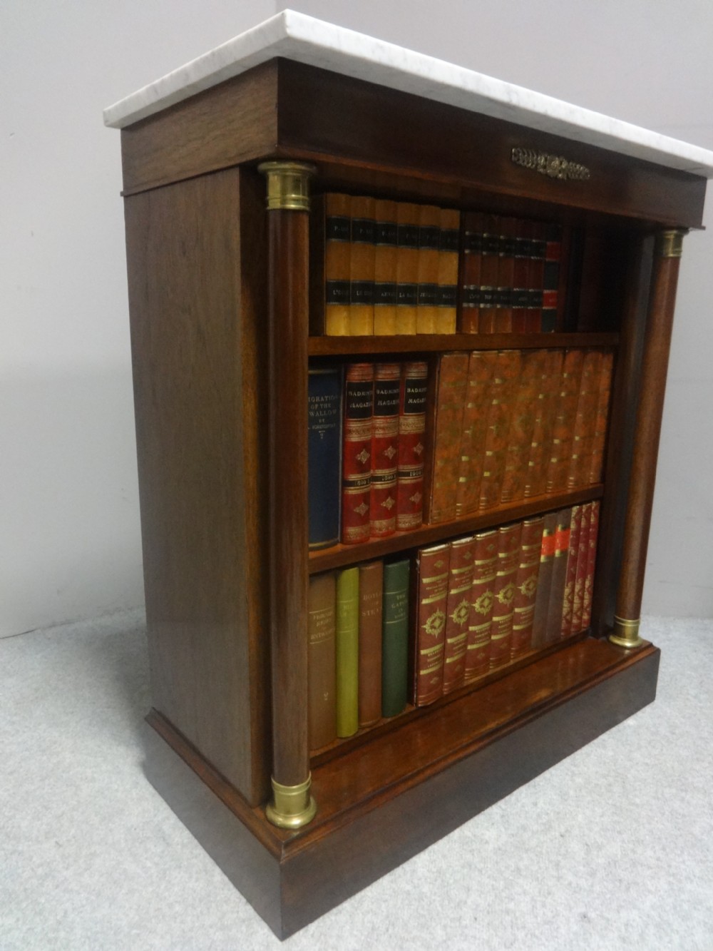 Good Pair Mahogany Adjustable Open Bookcases View IV