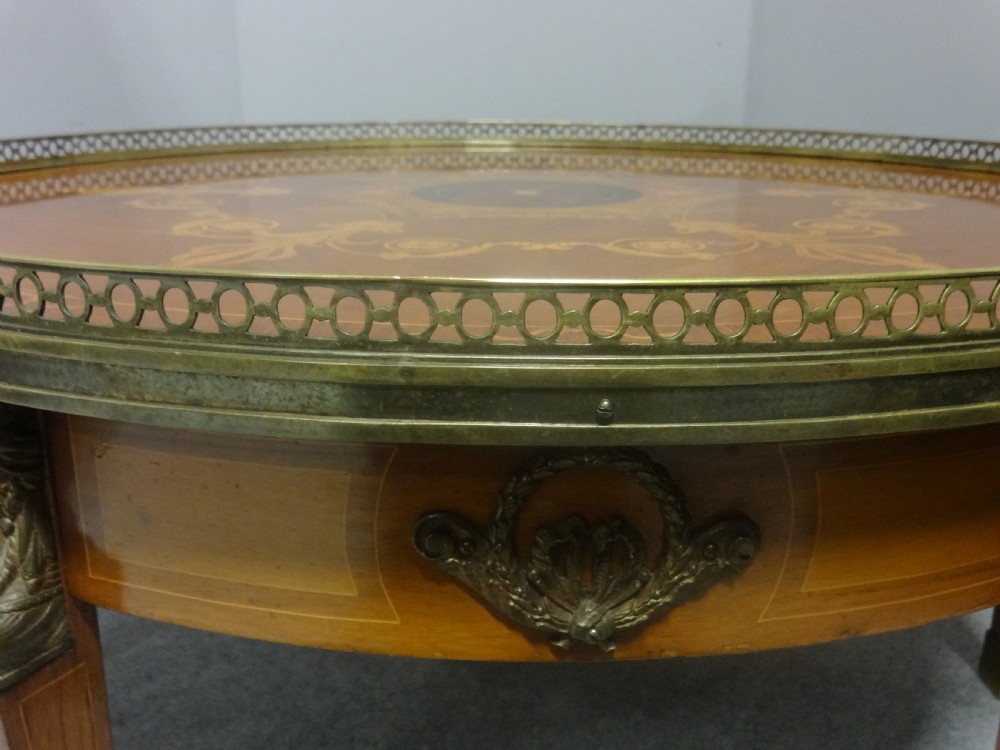 Very Pretty French Inlaid Coffee Table View IV