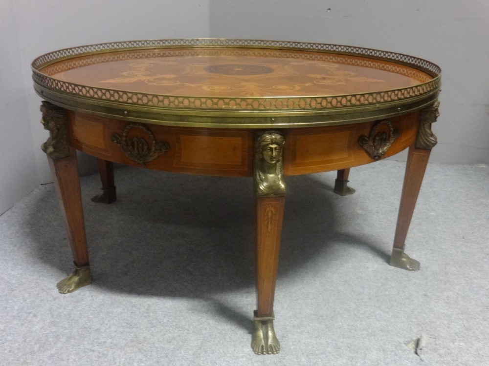 Very Pretty French Inlaid Coffee Table View VIII