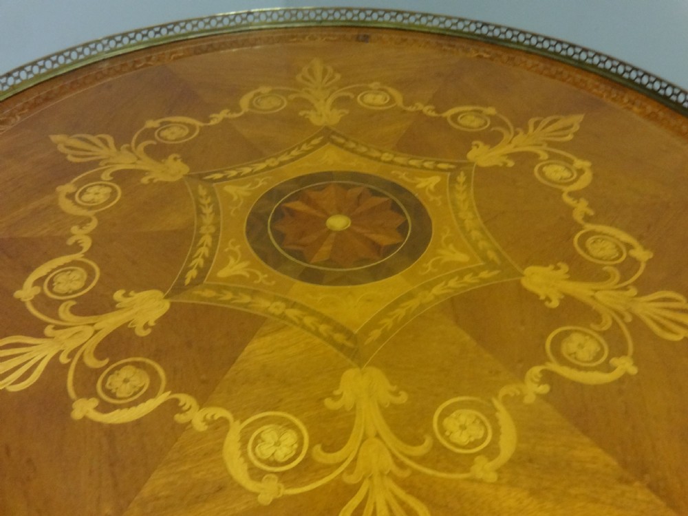 Very Pretty French Inlaid Coffee Table View X