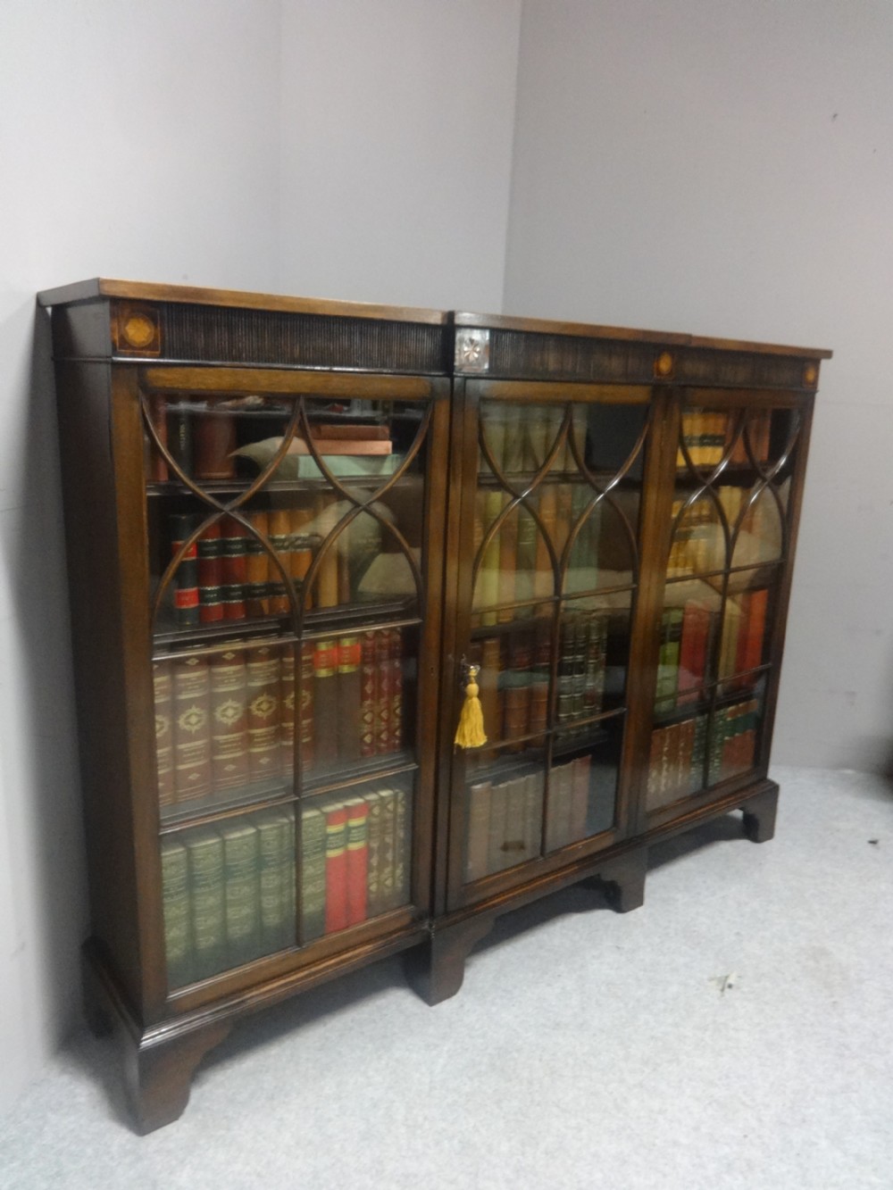 Very Good Three Door Bookcase  View II