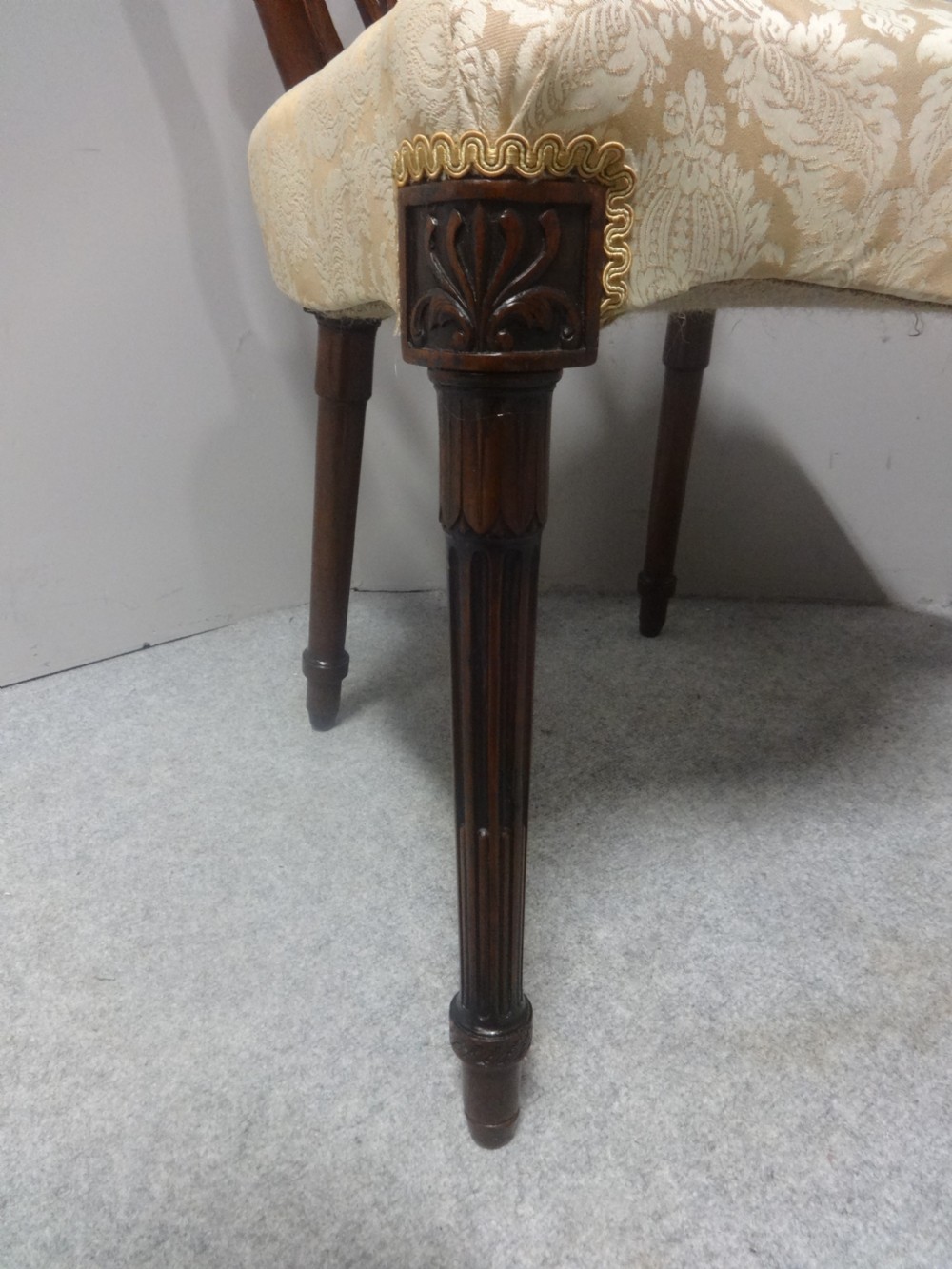 Set Eight Adams Mahogany Dining Chairs View V
