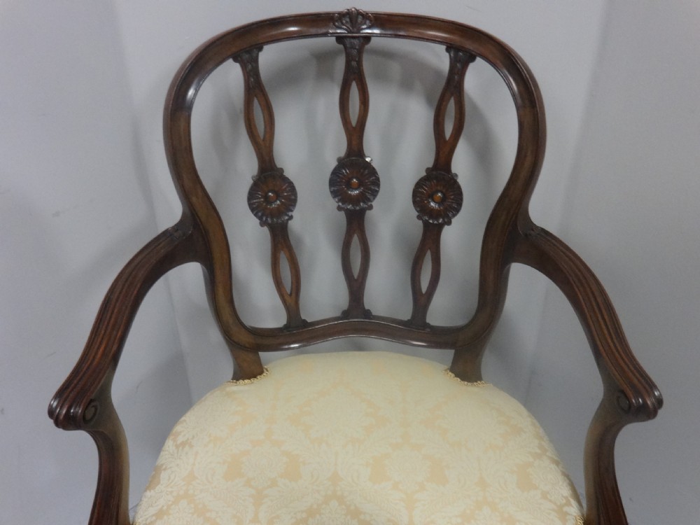 Set Eight Adams Mahogany Dining Chairs View XI