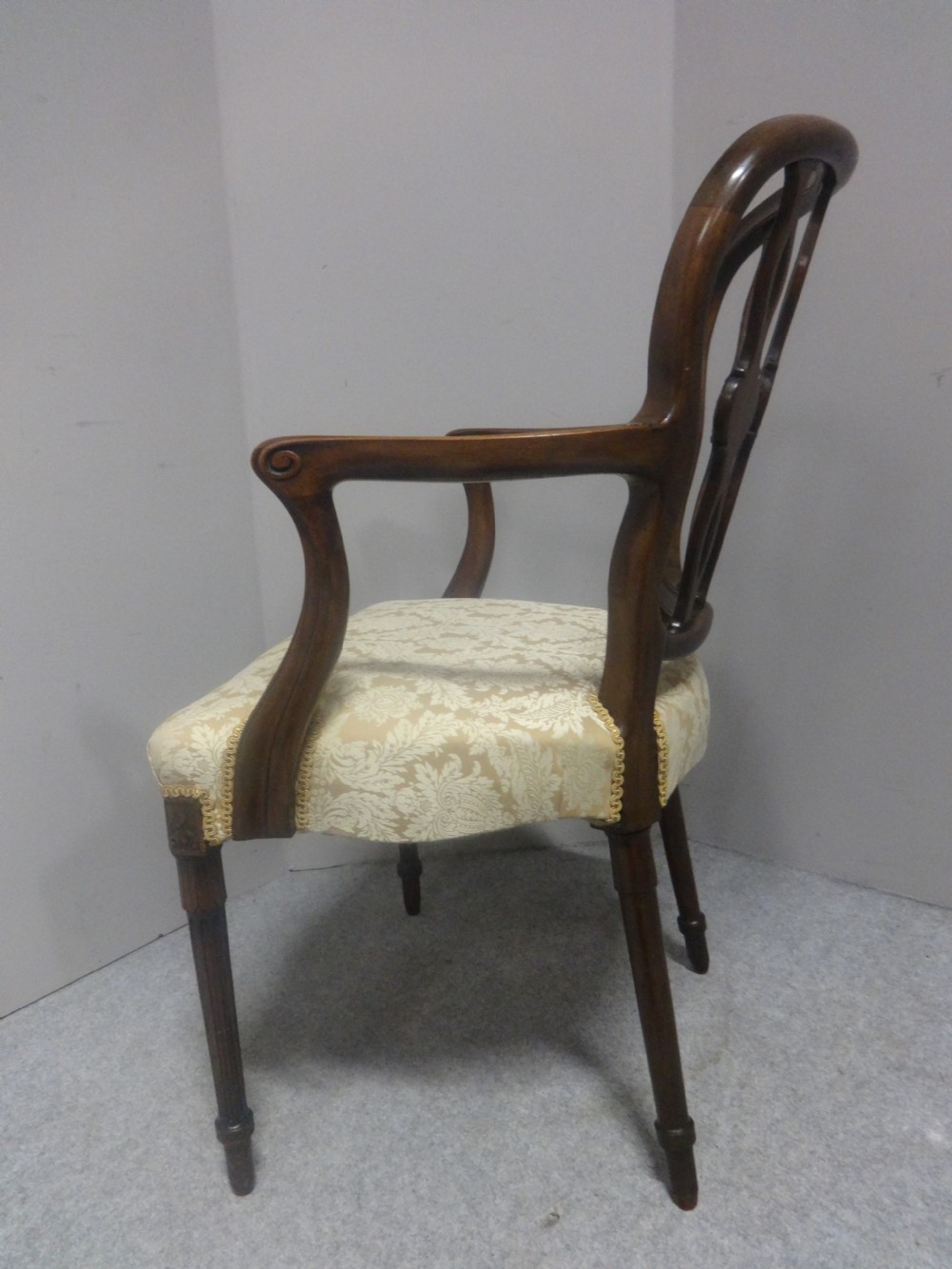 Set Eight Adams Mahogany Dining Chairs View XV